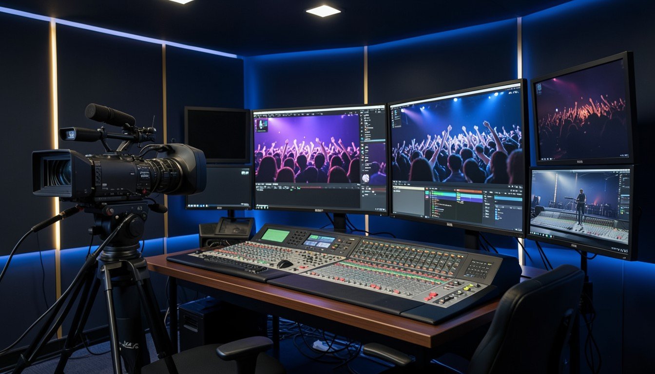 Estudio de producción y streaming de televisión